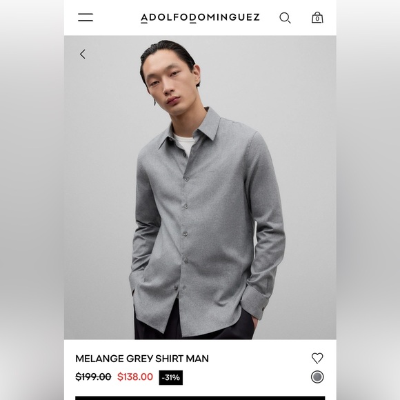 Adolfo Dominguez M White - Picture 3 of 5